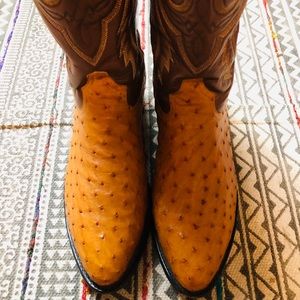 tony lama boots Ostrich Boots Size 12